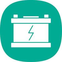 Power Glyph Curve Icon vector