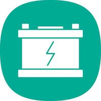 Power Glyph Curve Icon vector