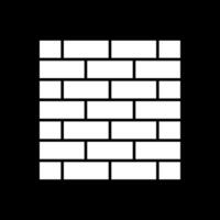 Brickwall Glyph Inverted Icon vector