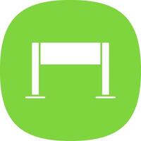 Gameplay Glyph Curve Icon vector