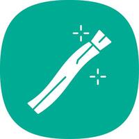 Miswak Glyph Curve Icon vector