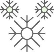 copo de nieve relleno icono vector