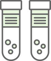 Test Tube Fillay Icon vector