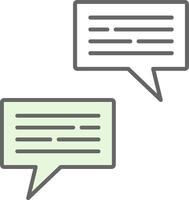 Conversation Fillay Icon vector