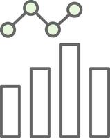 Data Analysis Fillay Icon vector