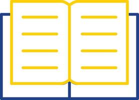 Book Line Two Color Icon vector