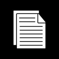 Notes Glyph Inverted Icon vector