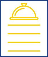 Recipe Line Two Color Icon vector