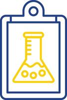 Report Line Two Color Icon vector