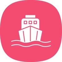 Shipping Glyph Curve Icon vector