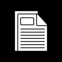 Folder Glyph Inverted Icon vector