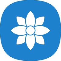 Dandelion Glyph Curve Icon vector