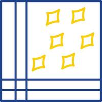Handkerchief Line Two Color Icon vector
