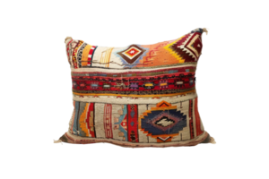 Vintage Anatolian Pillow On Transparent Background. png