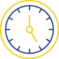 Time Management Line Two Color Icon vector