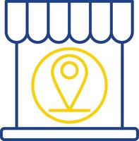 Adress Line Two Color Icon vector