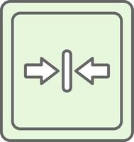 Minimize Fillay Icon vector