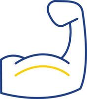 Muscle Line Two Color Icon vector