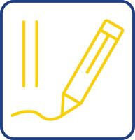 Edit Line Two Color Icon vector