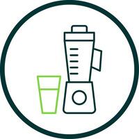 Juicer Line Circle Icon vector