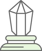 cristal relleno icono vector