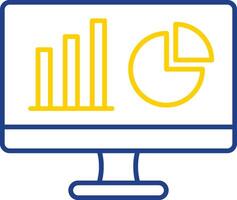 Dashboard Line Two Color Icon vector