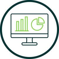 Dashboard Line Circle Icon vector