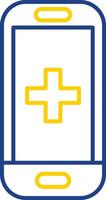 Health Line Two Color Icon vector