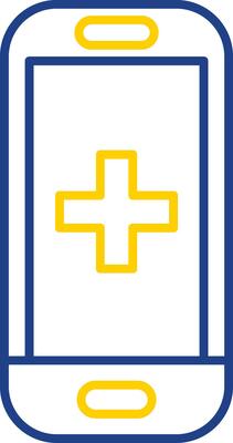 Health Line Two Color Icon