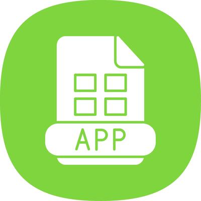App Glyph Curve Icon