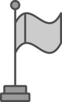 Flag Fillay Icon vector