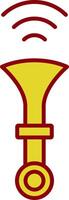 Horn Line Two Color Icon vector