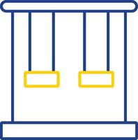 Trapeze Line Two Color Icon vector