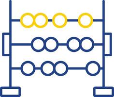 Abacus Line Two Color Icon vector