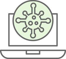 Virus Fillay Icon vector