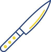 Knife Line Two Color Icon vector