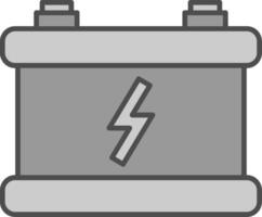 Car Battery Fillay Icon vector