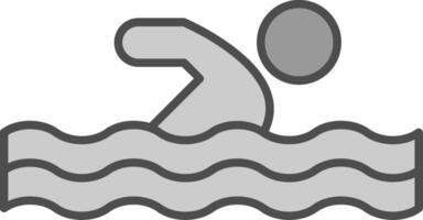 Swimming Fillay Icon vector