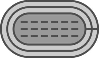 Running Track Fillay Icon vector