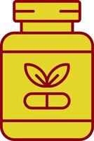 Supplements Line Two Color Icon vector