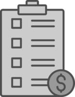 Price List Fillay Icon vector