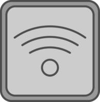 Wifi Fillay Icon vector