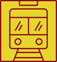 Metro Line Two Color Icon vector