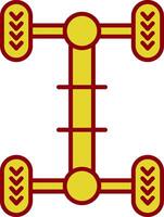 Chassis Line Two Color Icon vector