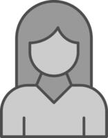 Woman Fillay Icon vector