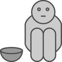 Hunger Fillay Icon vector