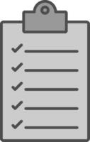 Clipboard Line Two Color Icon vector