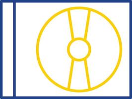 Cd Player Line Two Color Icon vector