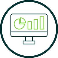 Dashboard Line Circle Icon vector