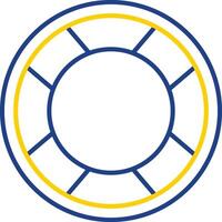 Lifebuoy Line Two Color Icon vector